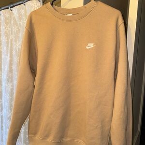 Nike Men's Beige Crewneck Sweater